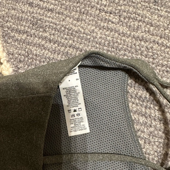 Nike Indy Strappy Light Support Sports Bra in heather carbon gray and white - Picture 5 of 6